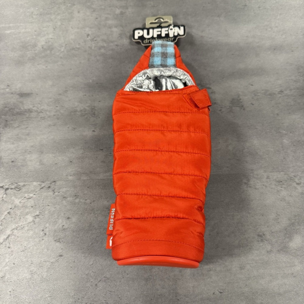 Puffin Drinkwear The OG‎ Beverage Cooler Orange Sleeping Bag Can Insulator New